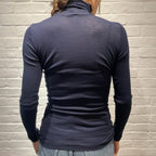 【期間限定11/21-12/14】Souple Luz コットンカシミヤリブ タートルネックロングスリーブTシャツ