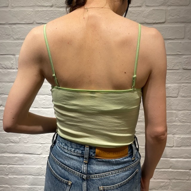 【期間限定11/21-12/14】Souple Luz ブラパットキャミソール（パット入り）ライム