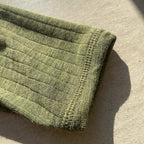 Joha ウール リブブラウス（モスグリーンK）