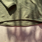 Joha ウール リブブラウス（モスグリーンK）