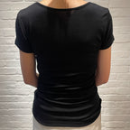 Joha wool and silk T-shirt (navy)