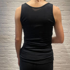 Joha wool sleeveless undershirt (black)
