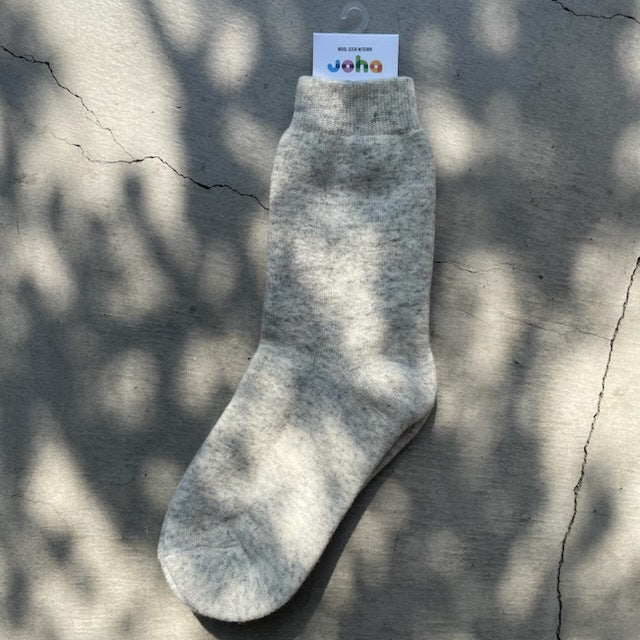 ヨハ メリノウール 靴下 オフホワイトメランジェイメージ