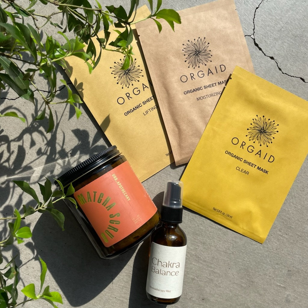オーガニック シートマスク ルームスプレー ボディスクラブ ORGAID アーブアポセカリー SPECIES BY THE THOUSANDS ご自愛セット 商品イメージ