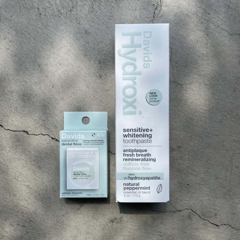 ナチュラル Davids ナチュラルケアセット ホワイトニング 歯磨き粉 デンタルフロス セットイメージ