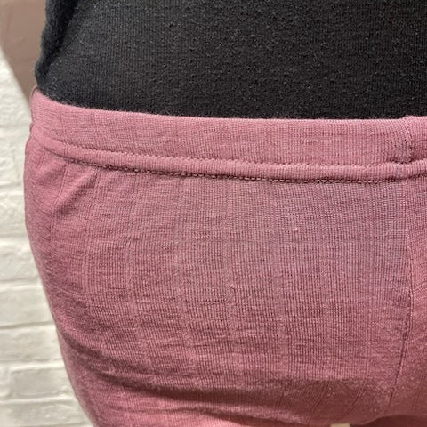 ナチュラル ヨハ メリノウール シルク レギンス レディース 着画ウエスト部分