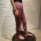 ナチュラル ヨハ メリノウール シルク レギンス レディース 着画サイド全体