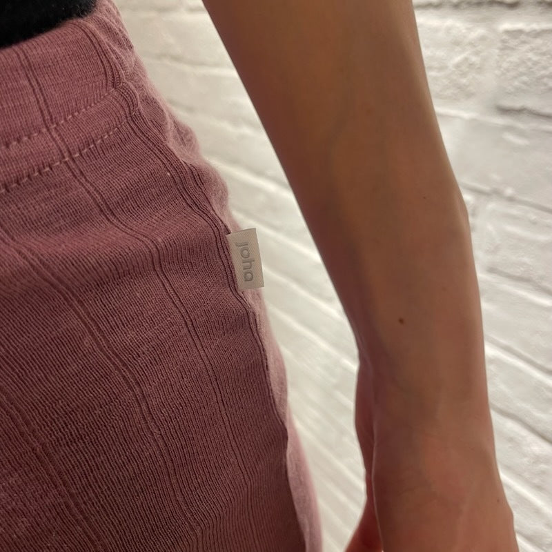 ナチュラル ヨハ メリノウール シルク レギンス レディース 着画タグ部分