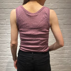 ナチュラル ヨハ メリノウール シルク タンクトップ レディース キッズ 着画バックスタイル