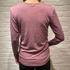 ナチュラル ヨハ メリノウール シルク 長袖 レディース キッズ 着画バックスタイル