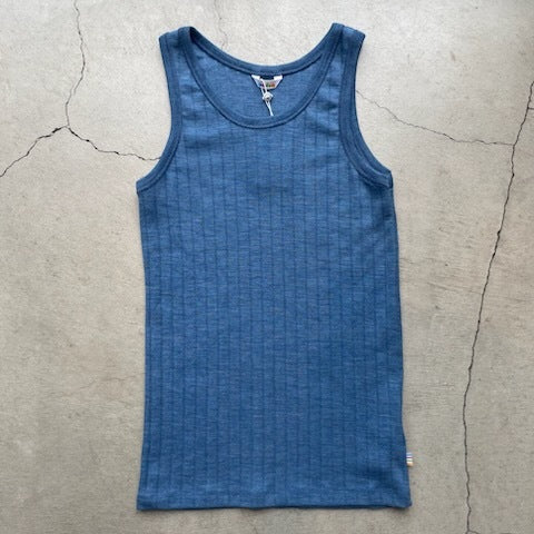 ナチュラル ヨハ メリノウール シルク タンクトップ レディース キッズ 平置き正面画像