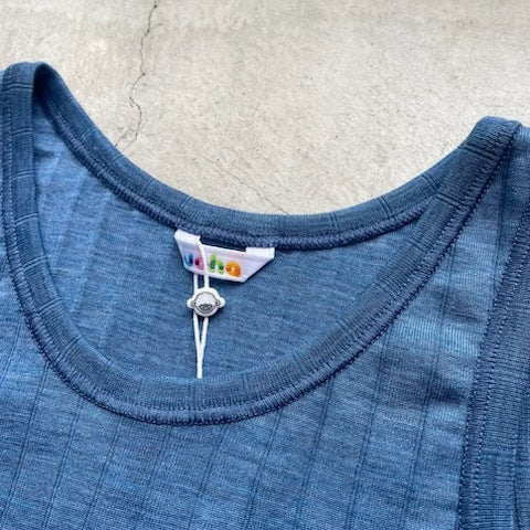 ナチュラル ヨハ メリノウール シルク タンクトップ レディース キッズ ネック部分