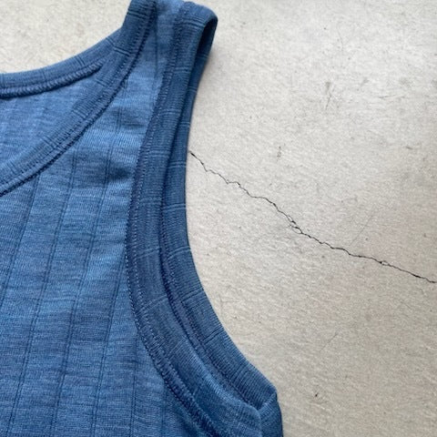 ナチュラル ヨハ メリノウール シルク タンクトップ レディース キッズ 袖ぐり部分