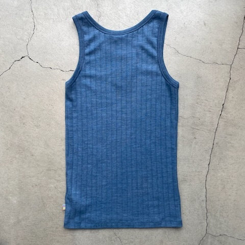 ナチュラル ヨハ メリノウール シルク タンクトップ レディース キッズ バックスタイル