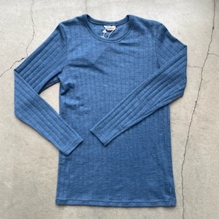 ナチュラル ヨハ メリノウール シルク 長袖 レディース 平置き全体画像