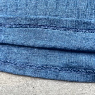 ナチュラル ヨハ メリノウール シルク 長袖 レディース 裾部分縫い目