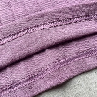 ナチュラル ヨハ メリノウール シルク 長袖 レディース 裾部分縫い目