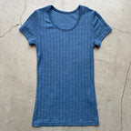 ナチュラル ヨハ メリノウール シルク Tシャツ レディース 平置き正面