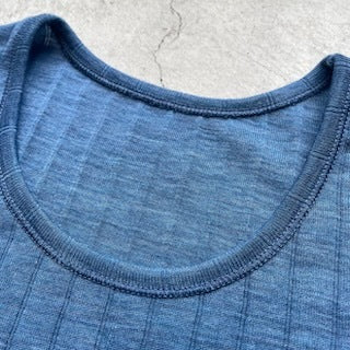 ナチュラル ヨハ メリノウール シルク Tシャツ レディース ネックライン