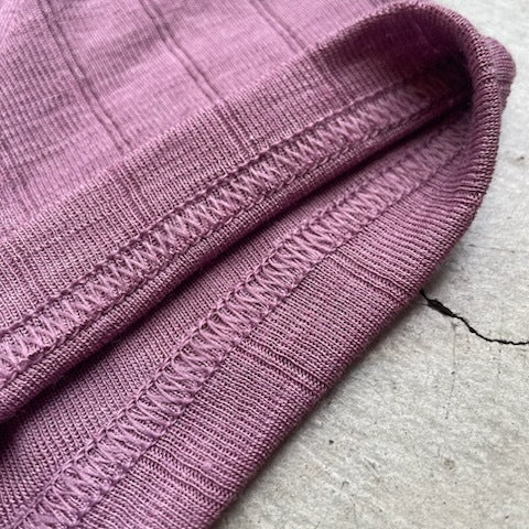 ナチュラル ヨハ メリノウール シルク Tシャツ レディース 袖口縫い目