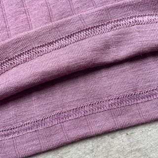 ナチュラル ヨハ メリノウール シルク Tシャツ レディース 裾部分縫い目