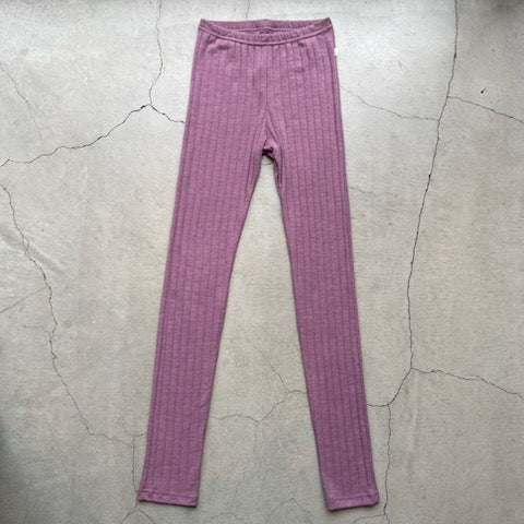 ナチュラル ヨハ メリノウール シルク レギンス レディース 平置きバックスタイル