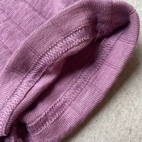 ナチュラル ヨハ メリノウール シルク レギンス レディース 裾部分縫い目