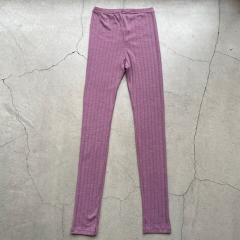 ナチュラル ヨハ メリノウール シルク レギンス レディース 平置きバックスタイル