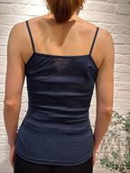 Joha wool and silk T-shirt (navy)