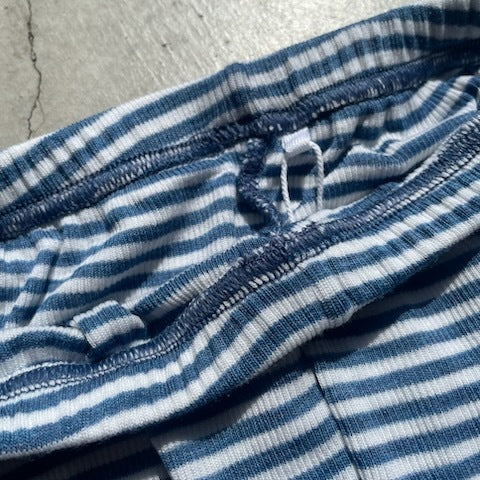 ナチュラル ヨハ メリノウール レギンス レディースインナー ウールシルク ボーダー ウエストゴム部分内側