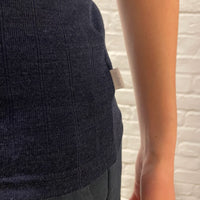 Joha wool and silk T-shirt (navy)