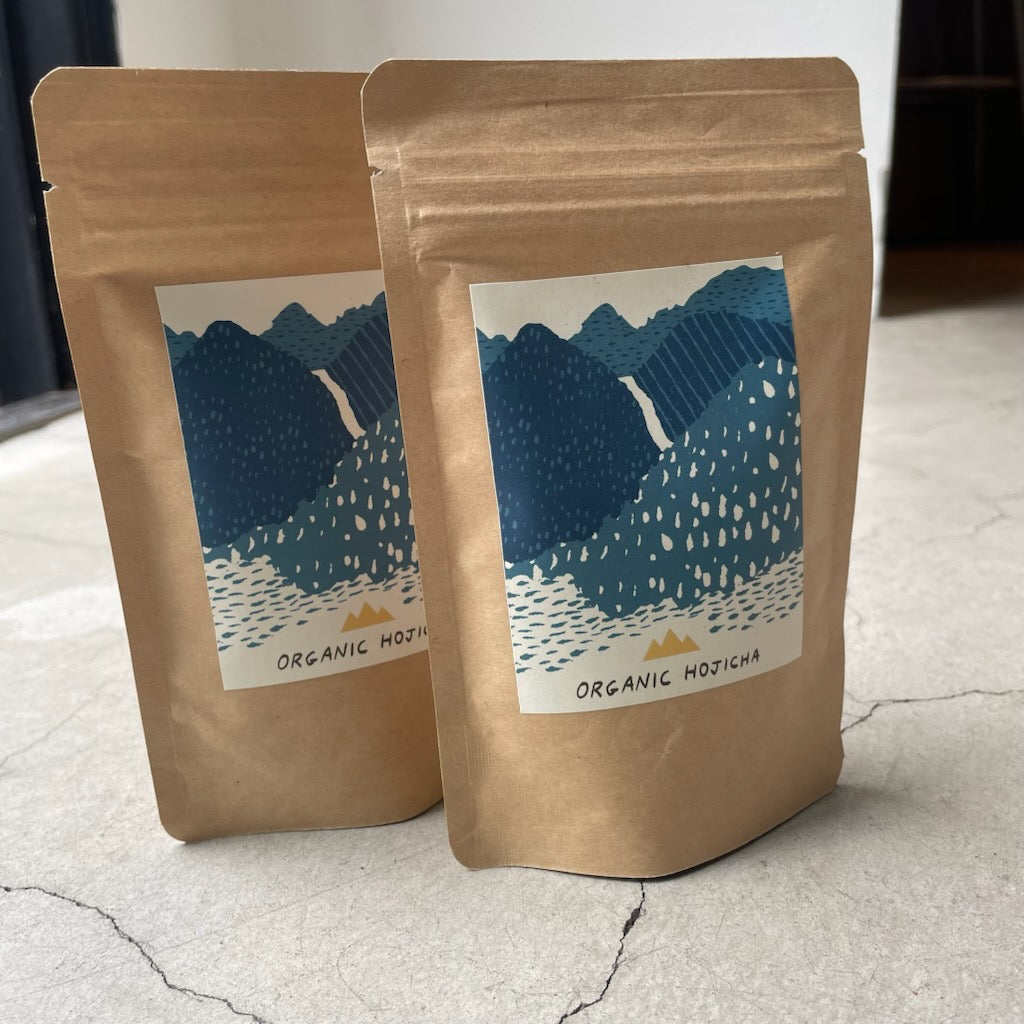 オーガニック 屋久島八万寿茶園 ほうじ茶 無農薬 有機JAS認証 パッケージ正面