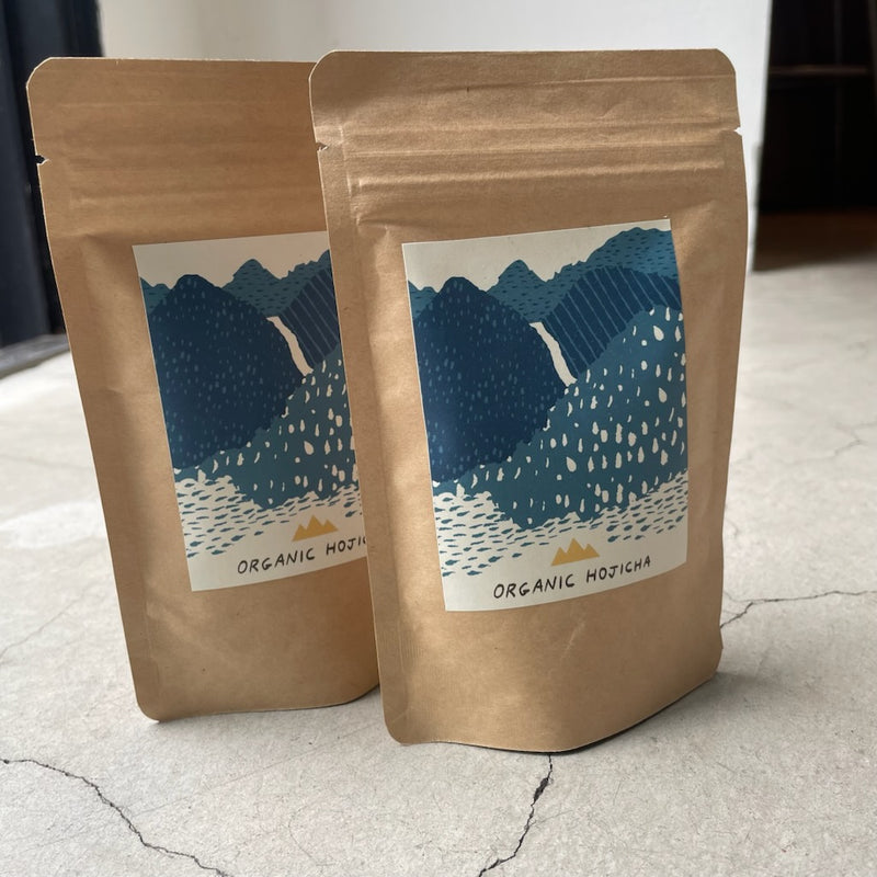 オーガニック 屋久島八万寿茶園 ほうじ茶 無農薬 有機JAS認証 パッケージ正面