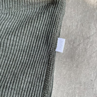 Joha ウール・シルク ハーフレギンス リブ レース（オリーブ）