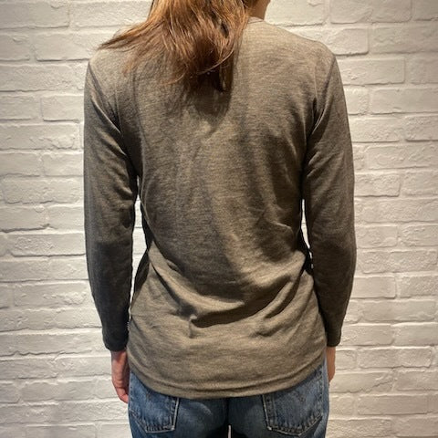 Joha ウール・シルク ブラウス（マッドブラウンK）