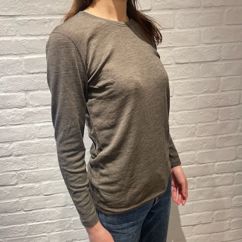 Joha ウール・シルク ブラウス（マッドブラウンK）