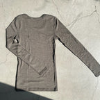 Joha ウール・シルク ブラウス（マッドブラウン）