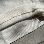 Souple Luz コットンカシミヤリブ タイトクルーネックTシャツ バニラ