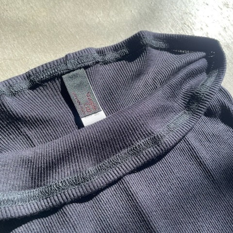 Souple Luz コットンシルクリブショーツ ミッドナイトネイビー