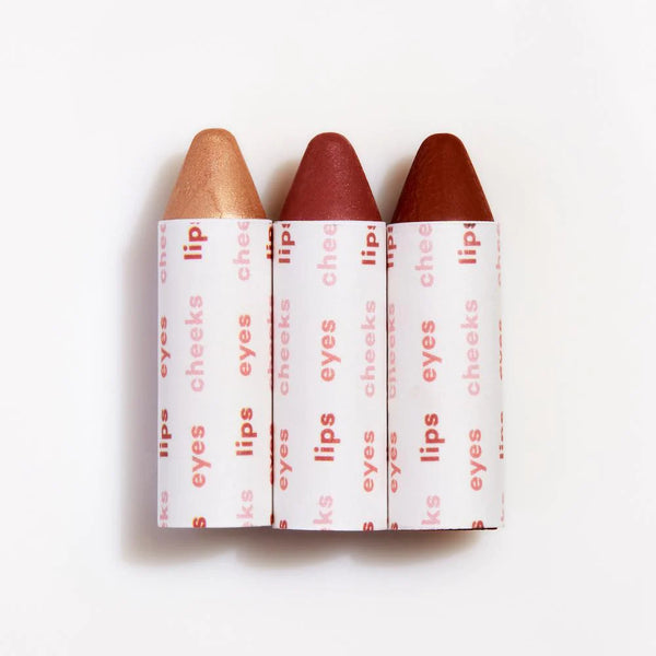 3-in-1 Makeup Balm Set Natural Earth