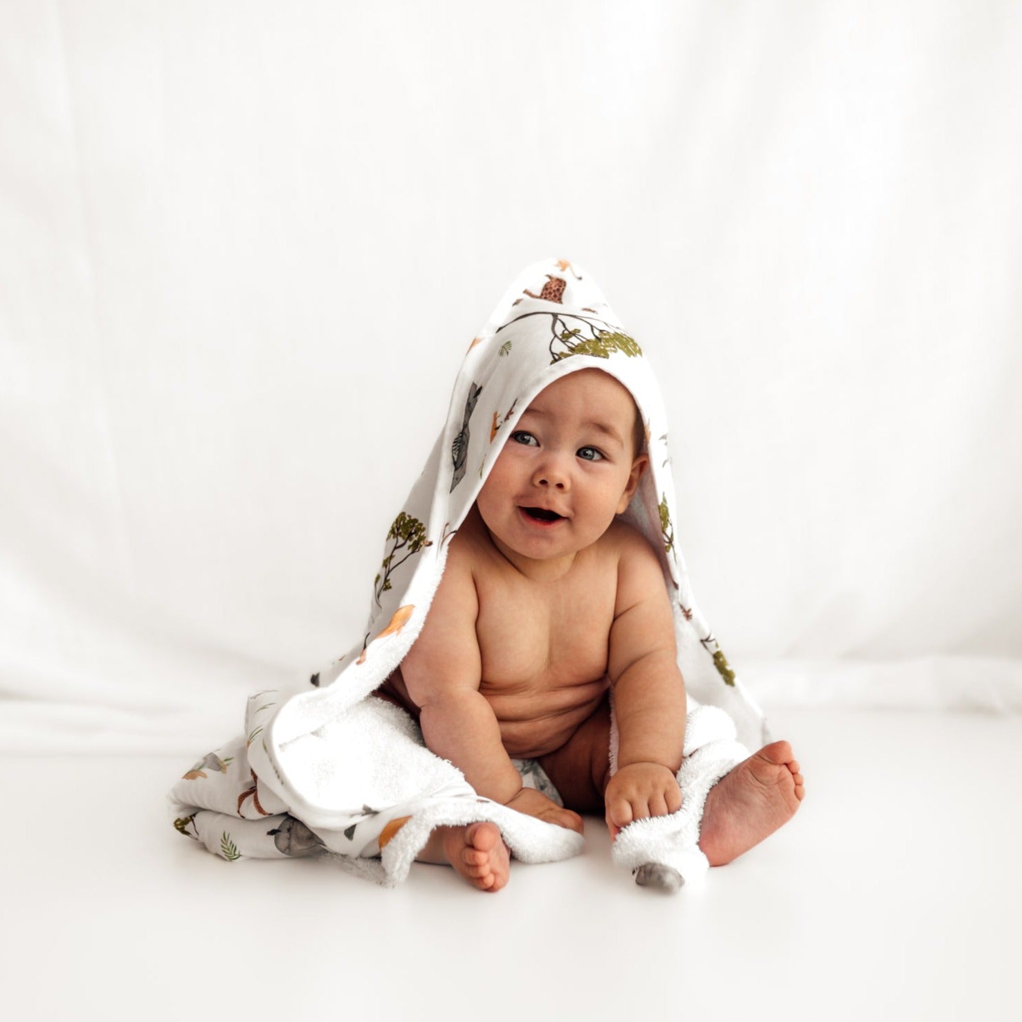 Snuggle Hunny Kids Organic Baby Towel (Safari)