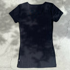 Joha wool and silk T-shirt (navy)