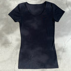 Joha wool and silk T-shirt (navy)