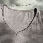 Joha wool and silk T-shirt (navy)