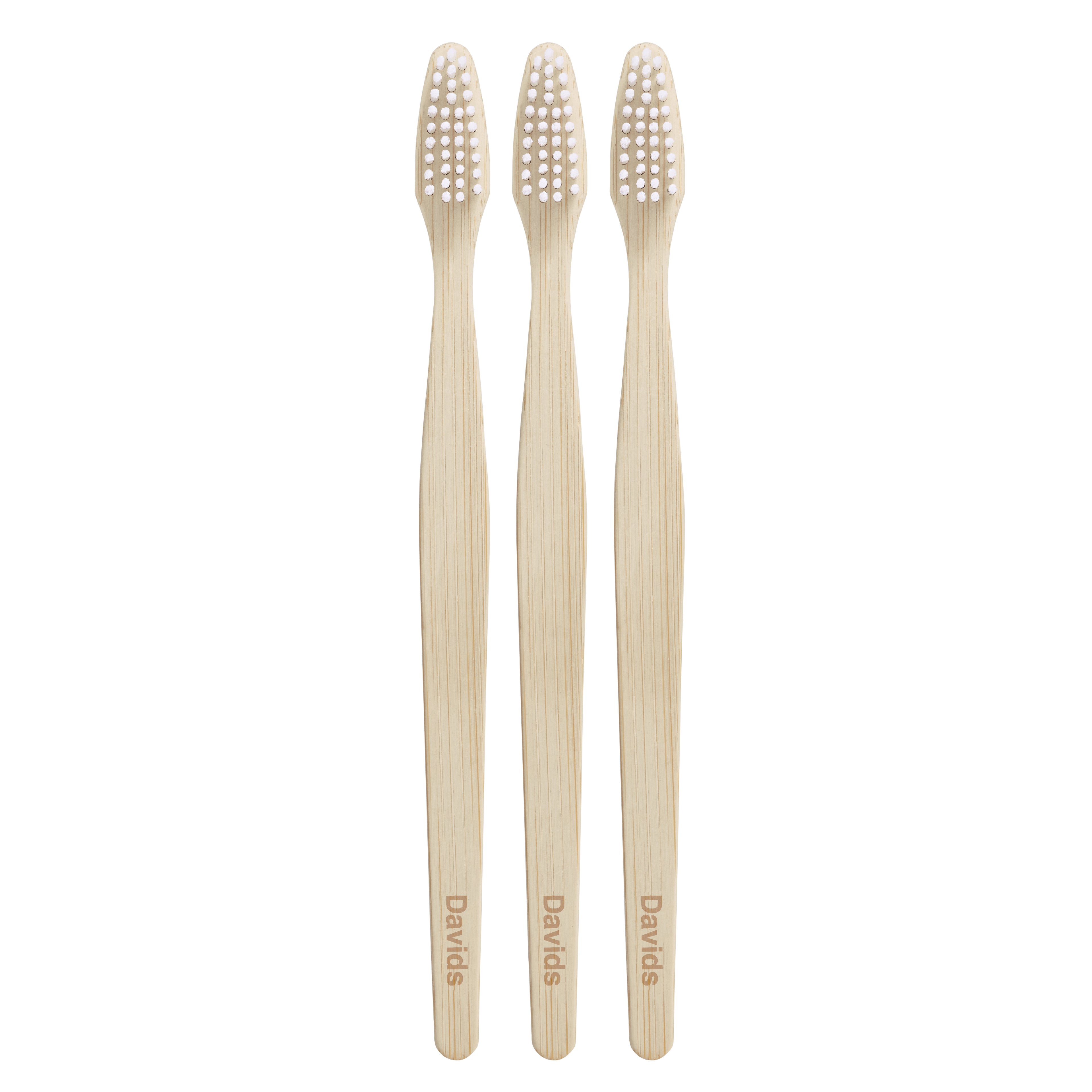 Davids Premium Bamboo Toothbrush (Pack of 3)
