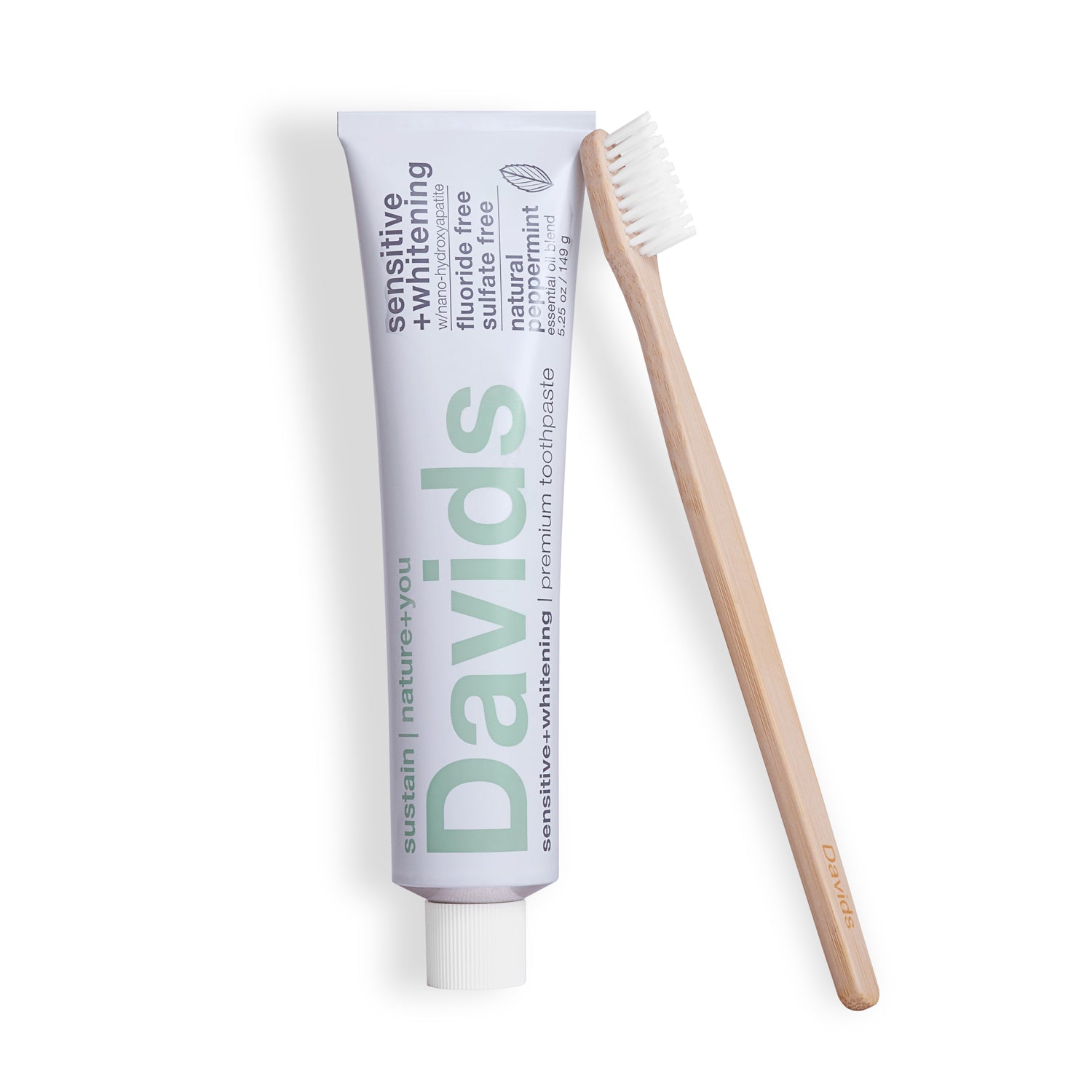 Davids Premium Bamboo Toothbrush (Pack of 3)