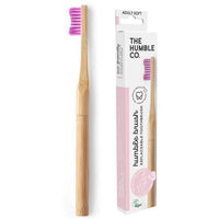 THE HUMBLE CO. Bamboo Toothbrush with replaceable head (purple)