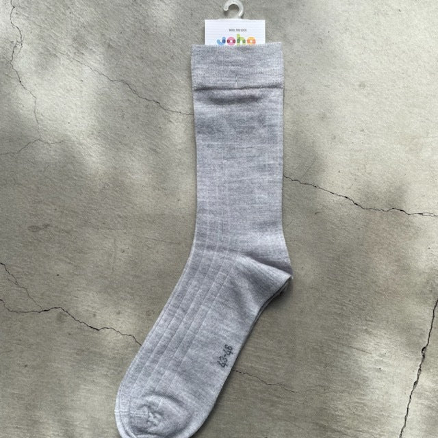 Joha Wool Socks リブ薄手 メンズ