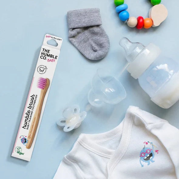 THE HUMBLE CO. Bamboo Baby Toothbrush (Blue)