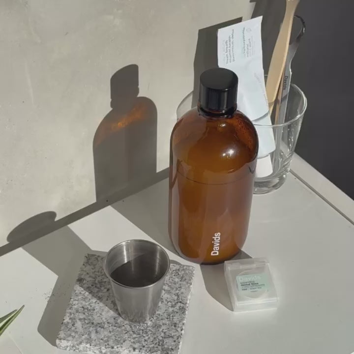ナチュラル Davids マウスウォッシュ 水 キシリトール ナノヒドロキシアパタイト ノンアルコール 低刺激 イメージ動画